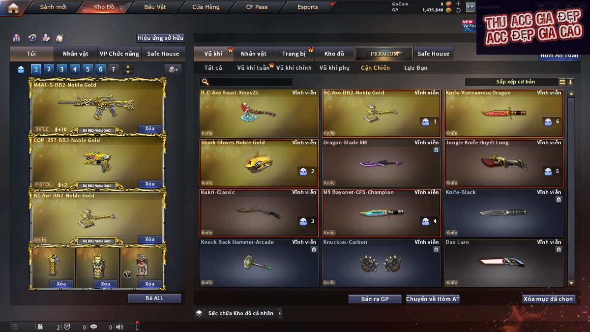 shop acc cf uy tin gia re